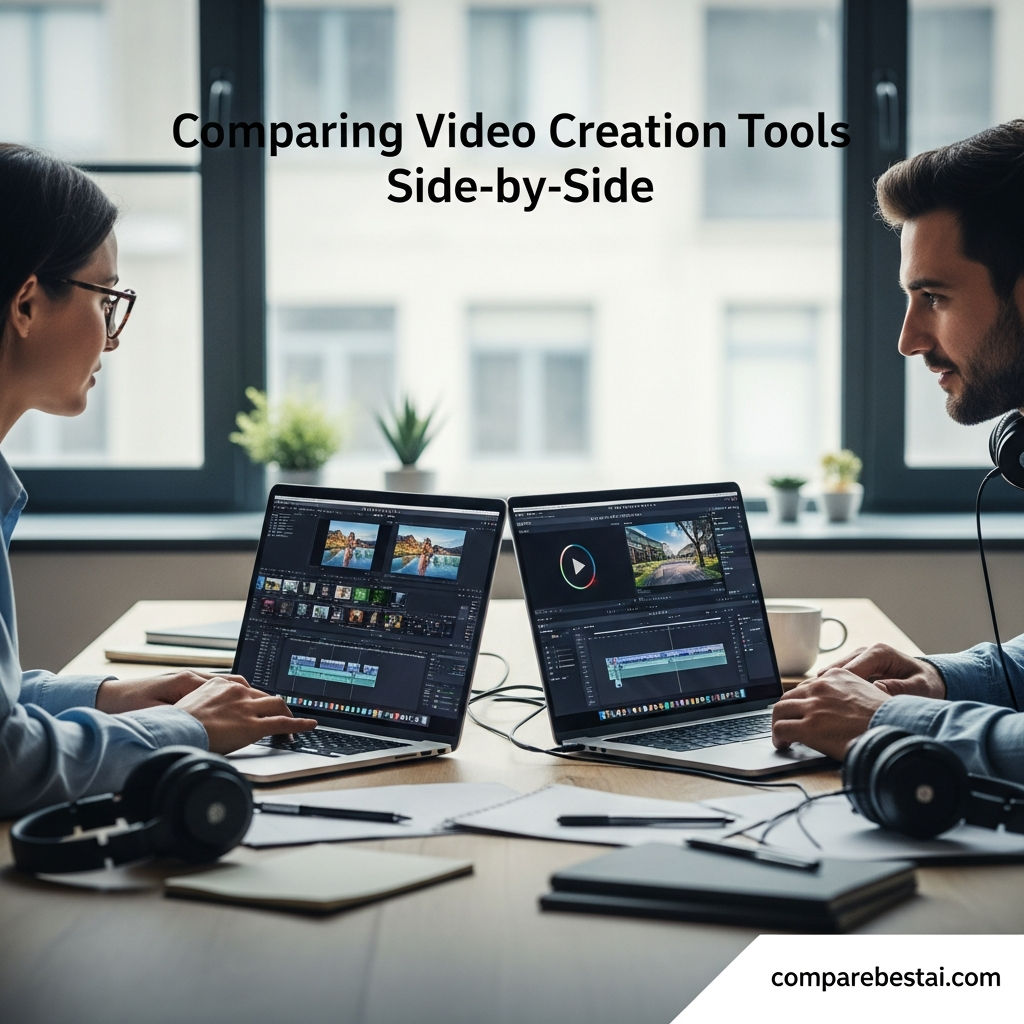 WOXO vs Canva Video comparison chart showing feature differences for AI video creation in 2026.