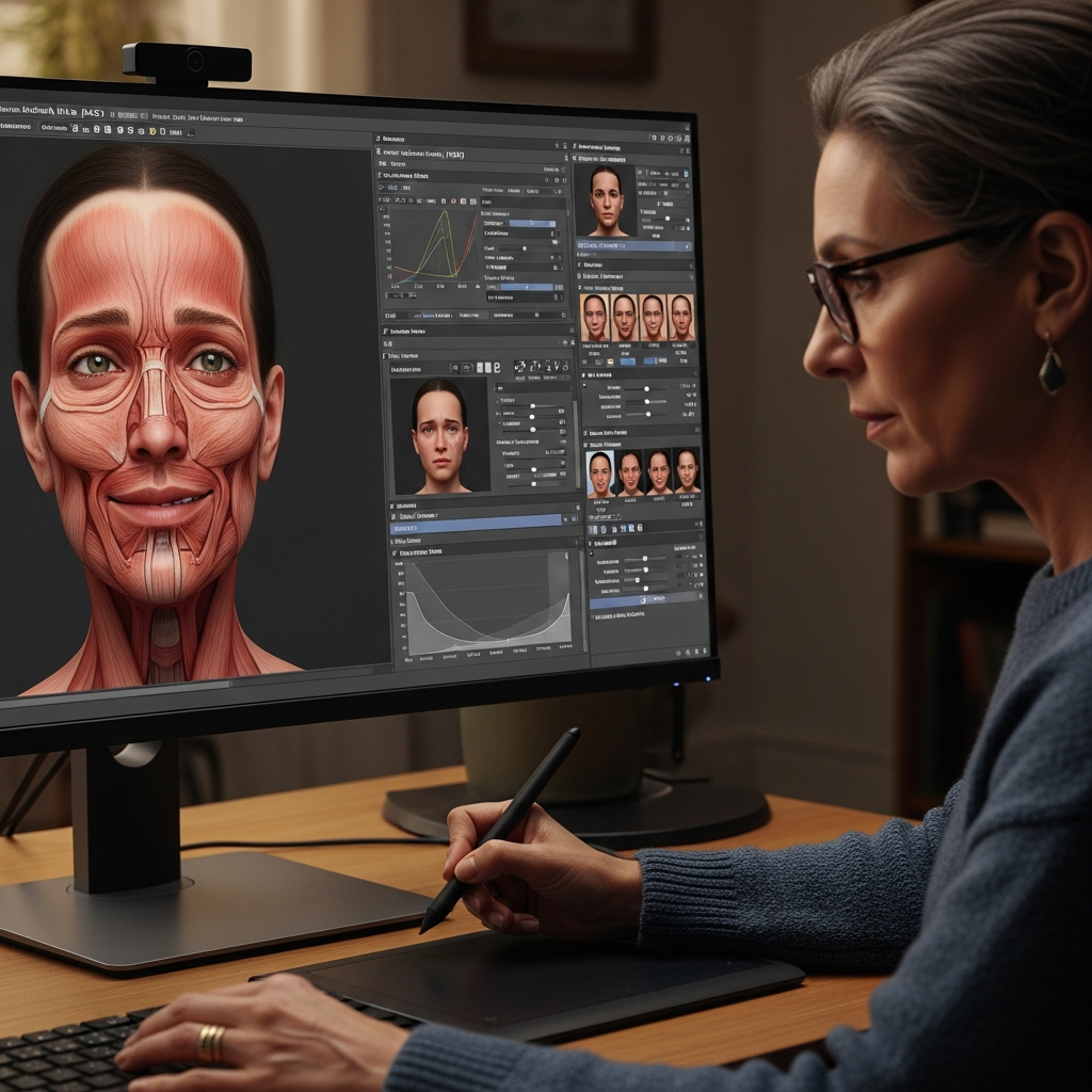 Step-by-step visual of using X-portrait 2 AI animation tool, demonstrating portrait upload, animation preview, and video export workflow for teams and creators.