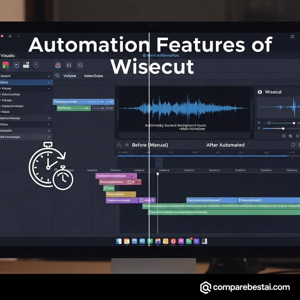 Wisecut interface showing AI-powered editing tools and beginner-friendly workflow