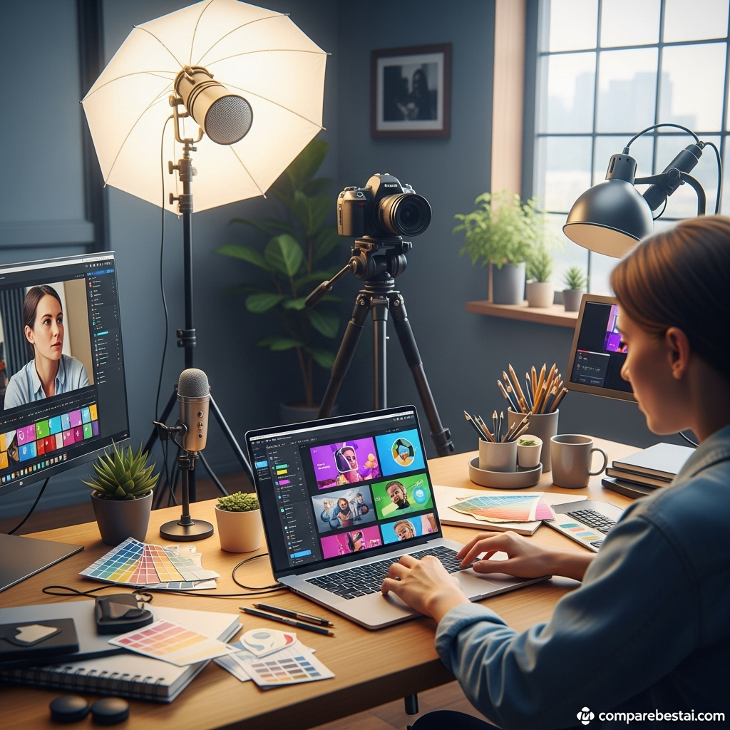 Infographic highlighting the key advantages A2E AI provides to marketers, creators, and business teams for creative automation.