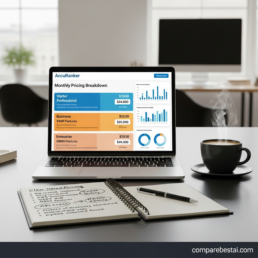 Annual pricing options for AccuRanker, showing yearly cost differences and savings for SEO teams choosing annual billing in 2026.