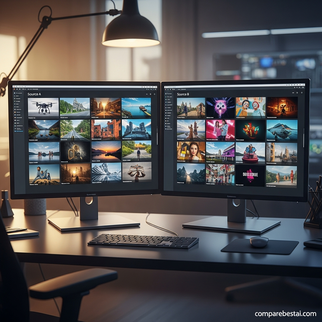 Infographic showing side-by-side features and pricing of the best Motion Element alternatives in 2026 for stock footage buyers