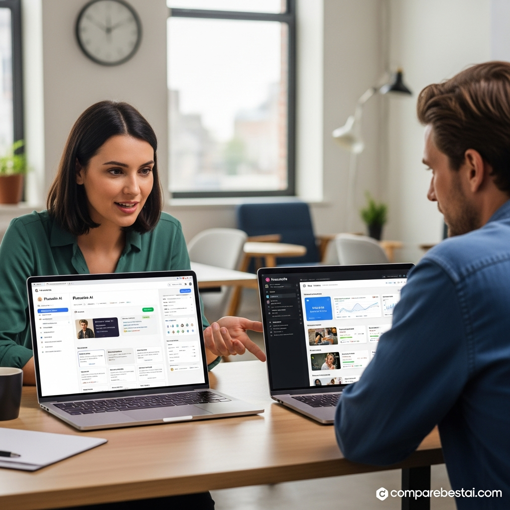 Breakdown of Planable (ai) key features including AI content generation, calendar, approvals, and team collaboration capabilities for agencies and marketing teams