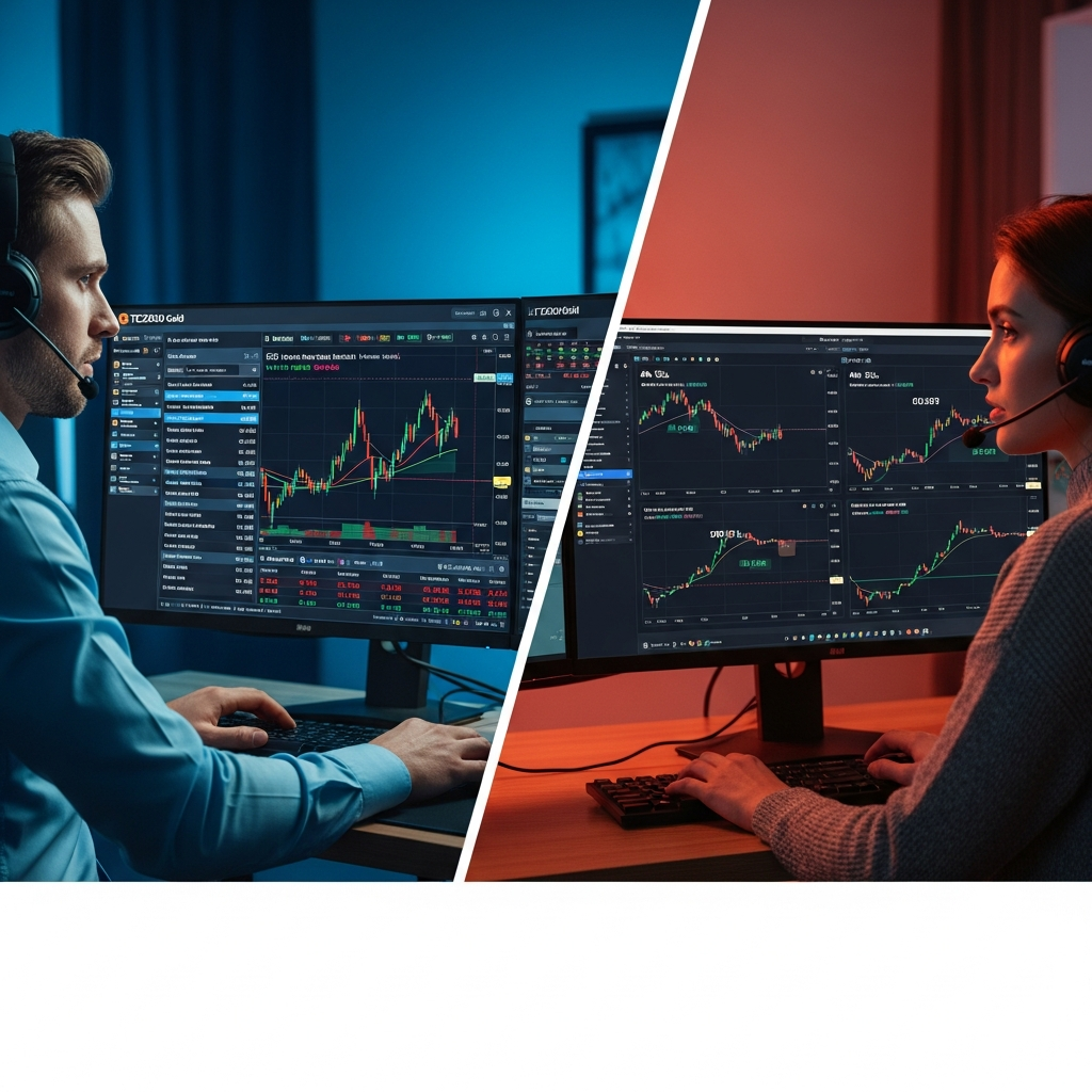 Screenshot highlighting the key features of TC2000 Gold including EasyScan, advanced charting, and options analysis tools.