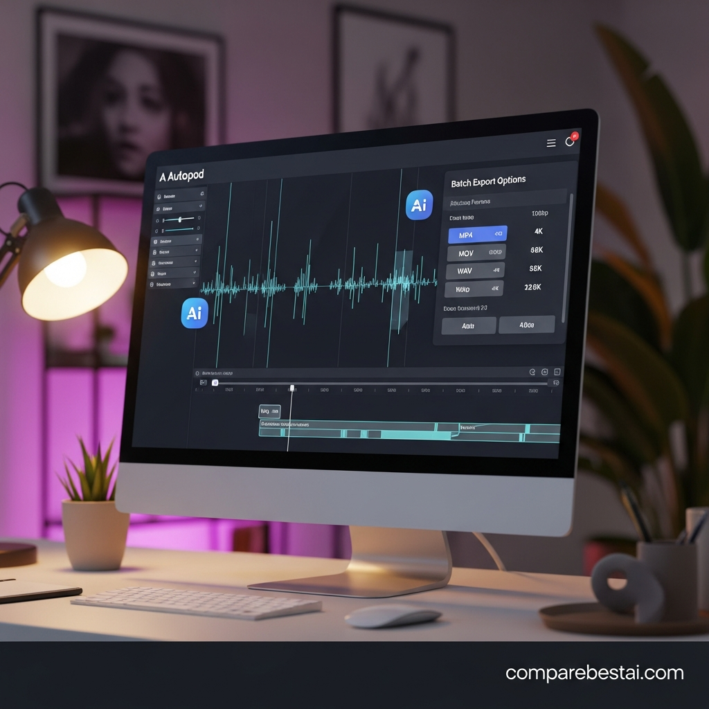 Table highlighting pros and cons of using Autopod for AI podcast and video editing workflows, including strengths like jump cut automation and integration drawbacks.