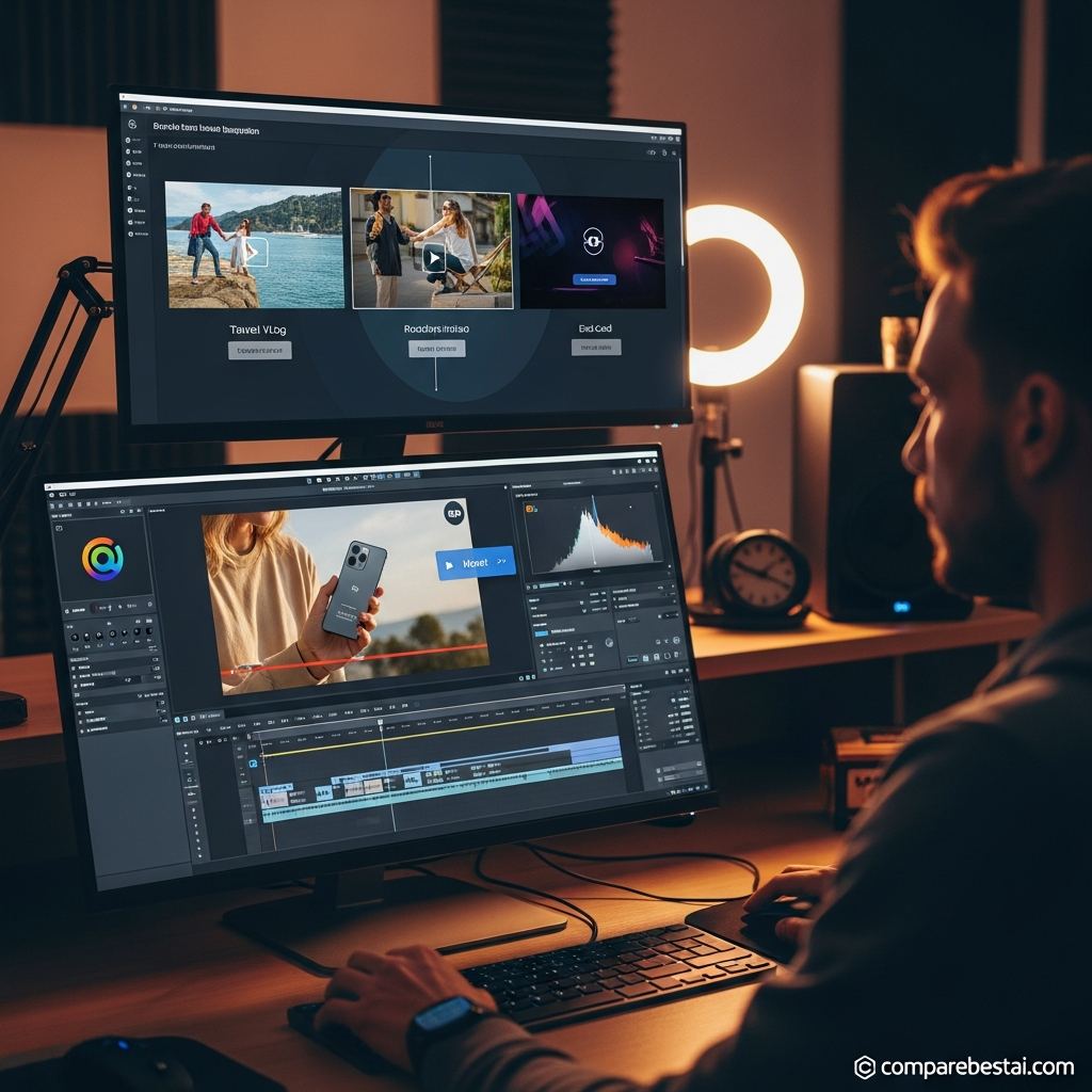 Table with pros and cons of using Rembrand AI for video monetization, showing its strengths in AI automation, collaboration, and drawbacks for creators.