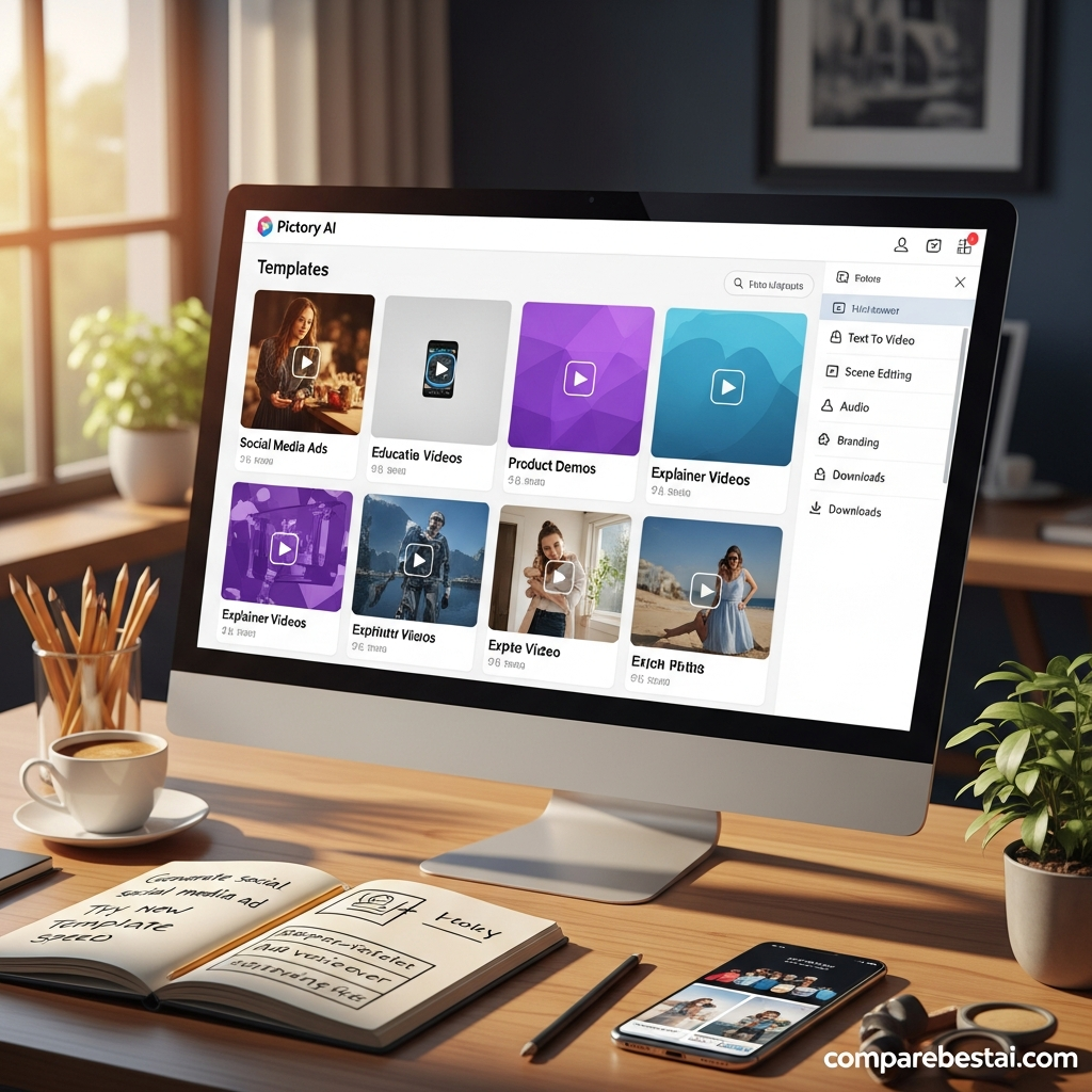 Pictory user testimonials and reviews from agencies, marketers, and creators discussing value, speed, and ease of use compared to competitors.