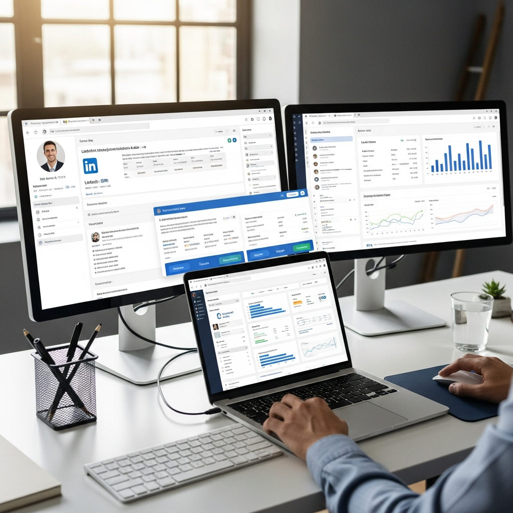 Screenshot of ZoomInfo dashboard showcasing sales intelligence features and company profiles in 2026