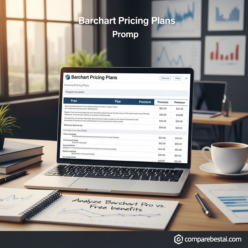 Barchart API pricing tiers for 2026, detailing data feeds and developer subscription costs for advanced traders