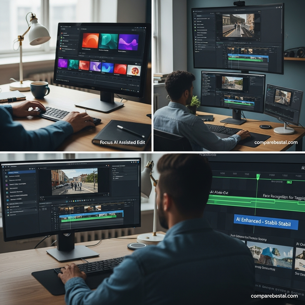 Diagram showing how LTX Studio automates AI video creation and supports team workflows for marketers, agencies, and businesses