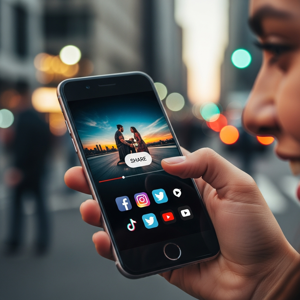 Screenshot highlighting social media integrations available in Rotor Videos for direct video publishing to Instagram, YouTube, and Facebook.
