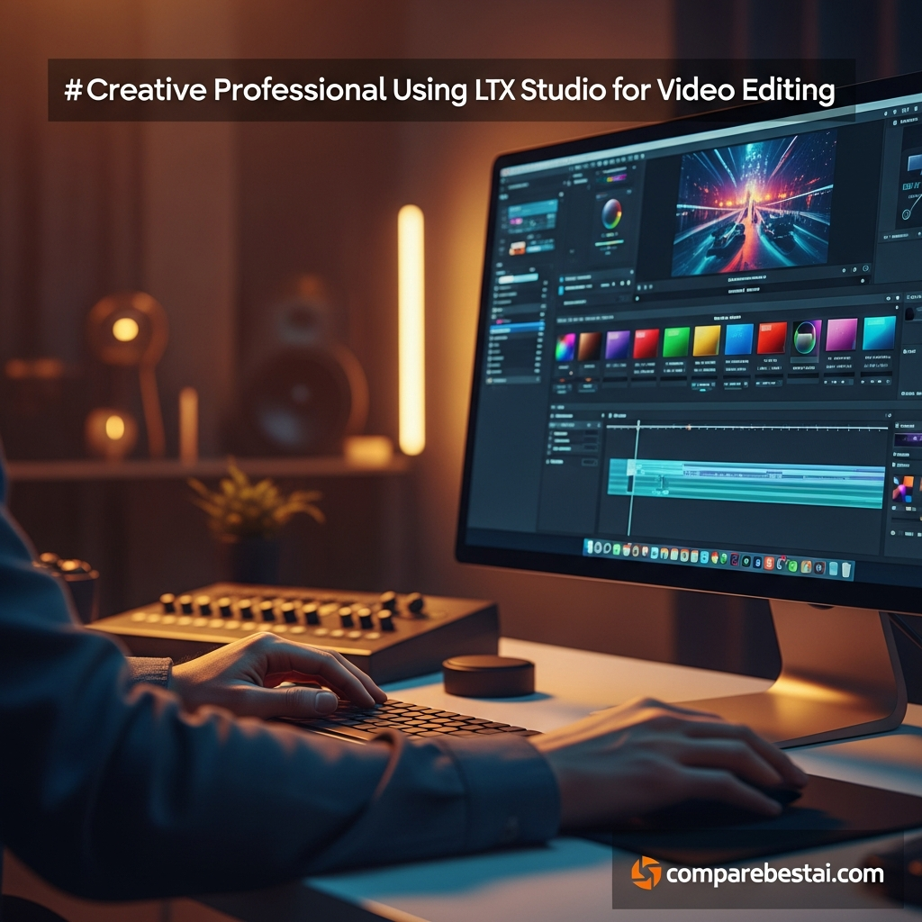 Image comparing LTX Studio and Genmo AI interfaces for creative professionals in the AI video market.