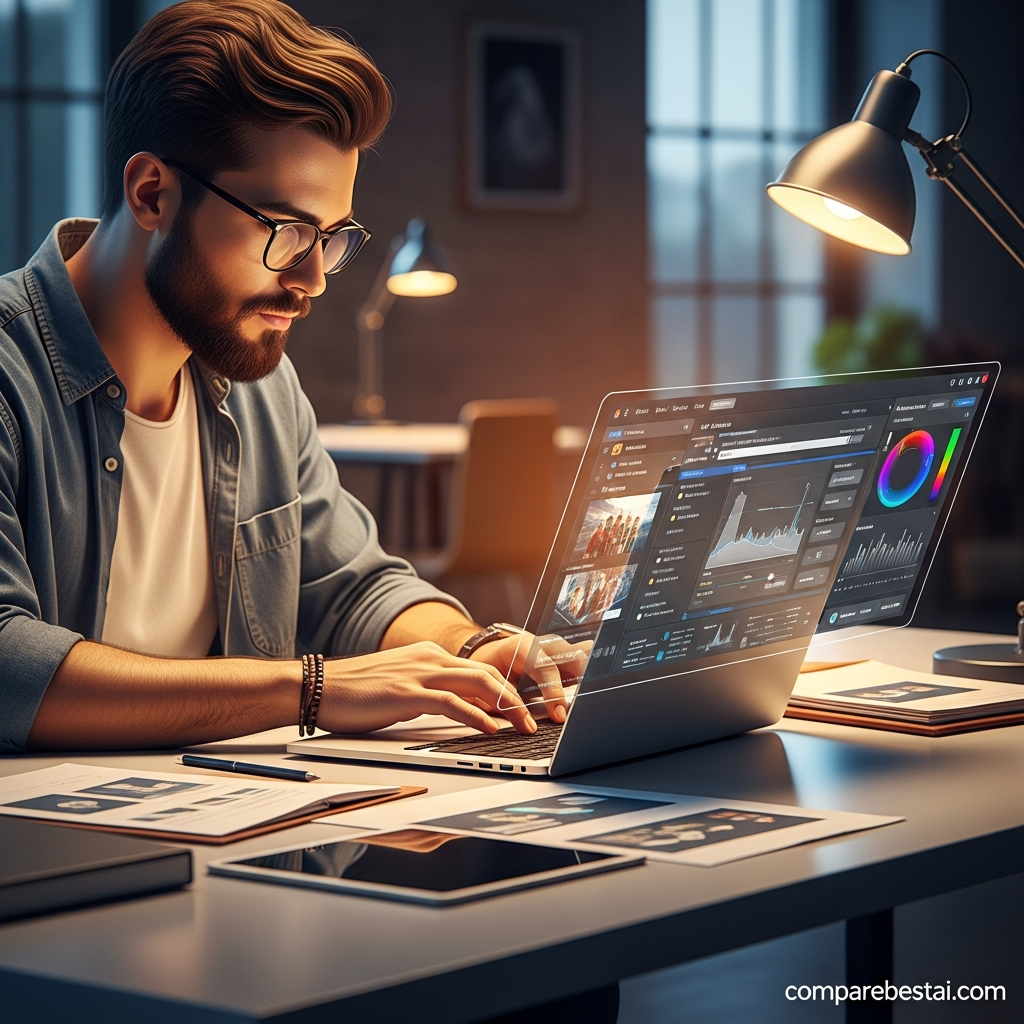 Battle of AI content and marketing tools for 2026 showing Miro, Superads, and Gorgias compared with AdpexAI