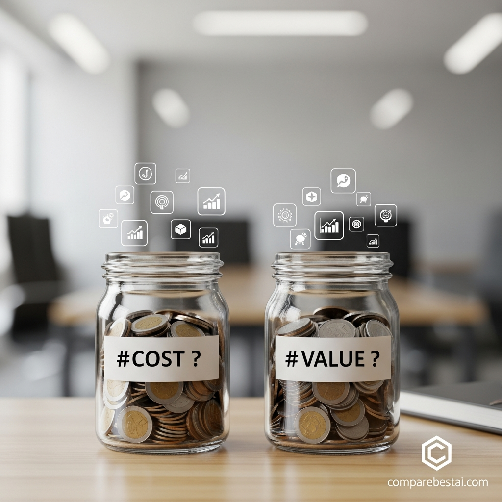 Value comparison between Waymark and Lumen5 showing pricing tiers, ROI, and best-fit scenarios