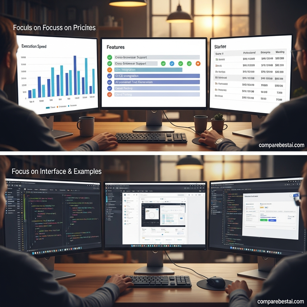 Diagram showing which businesses benefit most from using test automation tools, including Ecommerce operators, agencies, and website owners.